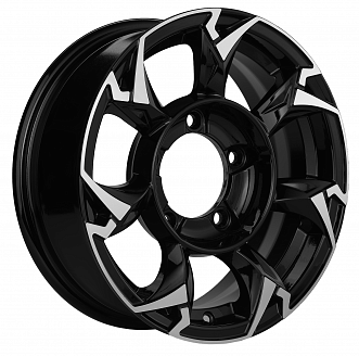 Диск KHW 1505 5,5x15 5x139,7 ET5 98,5 Black-FP (Lada Niva 4x4)