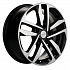 Диск KHW 1612 6,5x16 5x114,3 ET43 67,1 Black-FP (Kia Seltos)