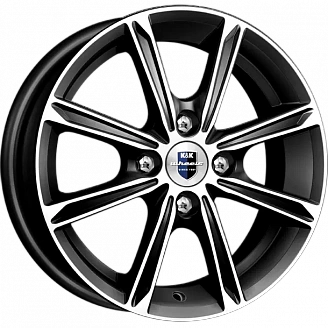 Диск K&K Флэш 5x13 4x98 ET35 DIA 58,5 Алмаз черный