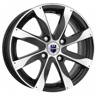 Диск K&K Джемини-ориг. 5,5x14 4x100 ET43 DIA 60,1 Алмаз черный