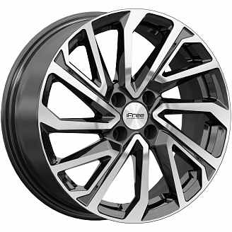Диск iFree Неом (КС1172-02) 6,5x16 4x100 ЕТ37 60,1 Алмаз черный (Sandero Stepway)